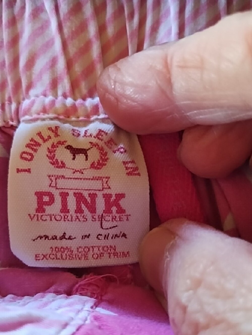 VTG Victoria's Secret Pink Star-Print Pajama Joggers - Picture 5 of 7